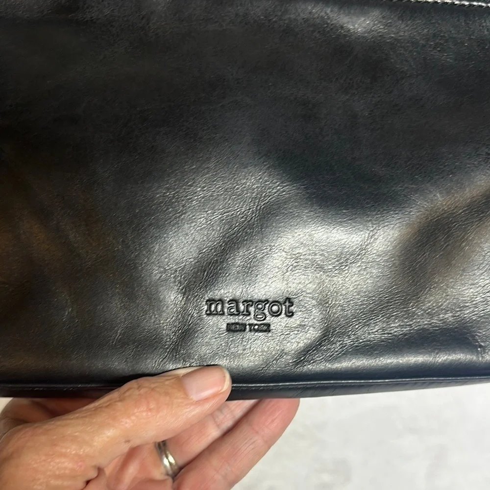 Margot Black Messenger Bag Sleek Design